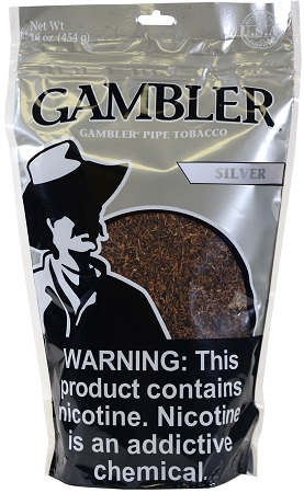 GAMBLER PIPE TOBACCO 16OZ SILVER