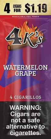 4 KINGS CIGARILLOS 4/$1.19 WATERMELON GRAPE