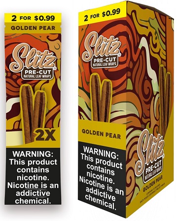 SLITZ - LEAF WRAPS - GOLDEN PEAR 2/$.99