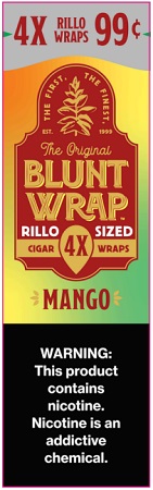 BLUNT WRAP 4/99 MANGO 15/4PK