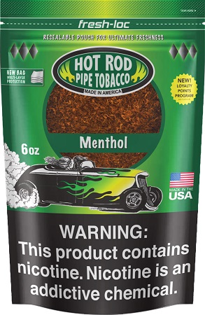HOT ROD PIPE TOBACCO 6OZ MENTHOL*$0.35 OFF PER BAG*
