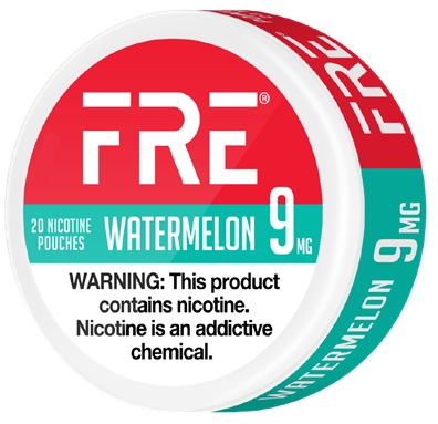 FRE NICOTINE POUCHES 9MG WATERMELON 20CT*$3.00 OFF PER 5CT ROLL*