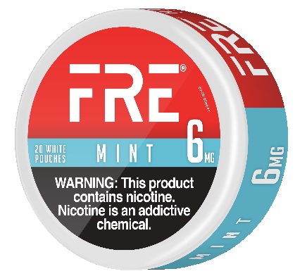 FRE NICOTINE POUCHES 6MG MINT 20CT(CONTAINS NO TOBACCO) *$3.00 OFF PER 5CT ROLL*
