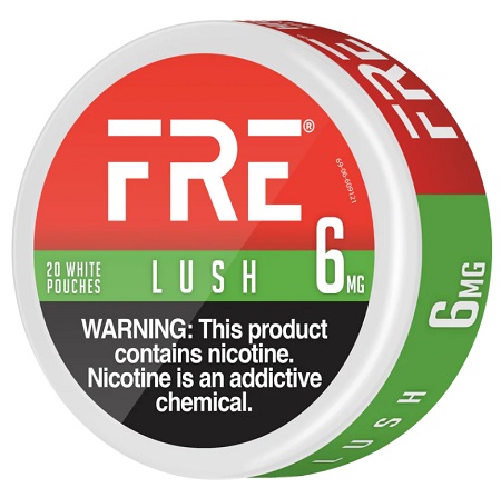 FRE NICOTINE POUCHES 6MG LUSH 20CT*$3.00 OFF PER 5CT ROLL*