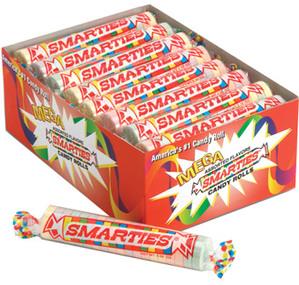 SMARTIES CANDY MEGA ROLL REG 24CT 2.25OZ