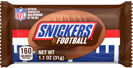 SNICKERS FOOTBALLS 1.1OZ  (REG)**LIMITED EDITION AVAILABLE - 11/2026 PREBOOK AVAILABLE **