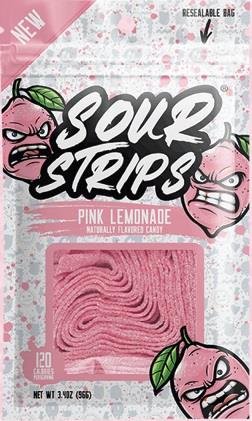 SOUR STRIPS PEG BAG PINK LEMONADE 3.4oz
