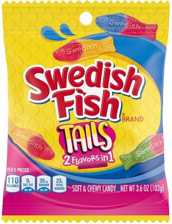 SWEDISH FISH TAILS 3.6OZ PEG
