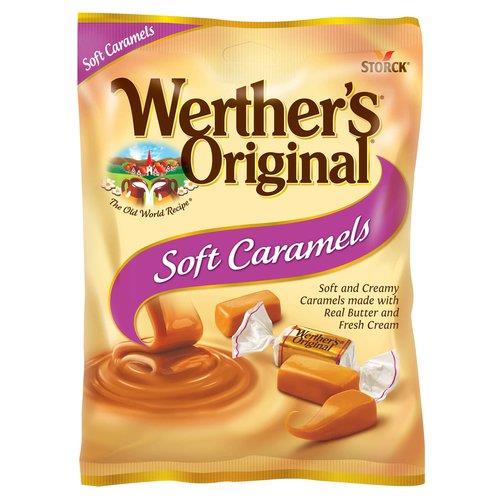 WERTHER'S SOFT CARAMELS 2.2OZ PEG
