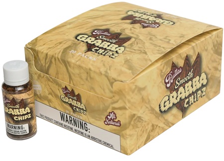 BUTTA'S SMOOTH GRABBA CHIPZ SMALL BOTTLE 6 GRAM (20 PACK)**ALL NATURAL CRUSHED GRABBA**