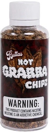 BUTTA'S HOT GRABBA CHIPZ  BIG BOTTLE 10.5 GRAM (20 PACK)**ALL NATURAL CRUSHED GRABBA**