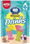 4D GUMMY DRINKS 3OZ PEG BAG 12CT