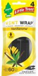 CAR FRESH VENT WRAP VANILLAROMA 4PK