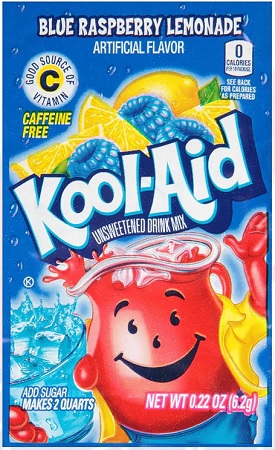 KOOL-AID ICE BLUE RASPBERRY LEMONADE 48CT*BUY ANY 4BX, GET $2 OFF EACH BOX*