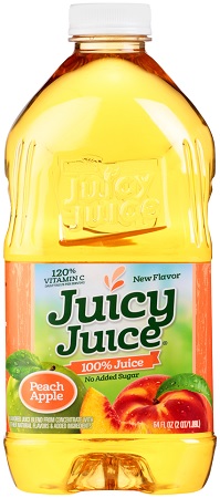 JUICY JUICE PEACH APPLE 8/64OZ*$7.00 OFF PER CASE*