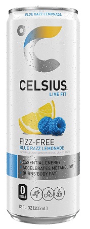 CELSIUS SPARKLING - BLUE RAZZ LEMONADE -12oz