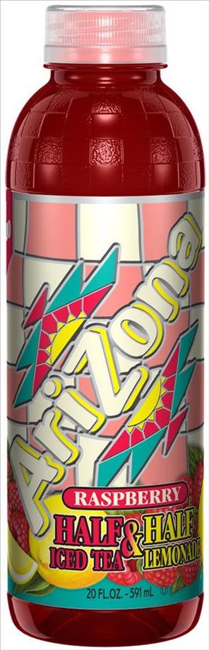 ARIZONA BTL HALF & HALF RASPBERRY 24/20oz(NO PRE-PRICE)