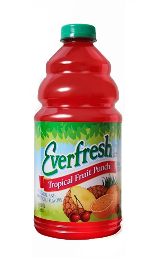 EVERFRESH TROPICAL FRUIT PUNCH JUICE 6/64OZ