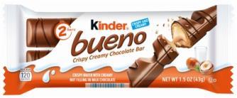 KINDER BUENO 2PC. (240CT)**AVAILABLE BY SPECIAL ORDER AND EMAIL ONLY, ALLOW 21 DAYS LEADTIME