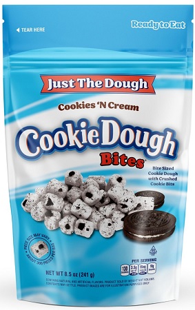 JUST THE DOUGH COOKIES N CREAM 8.5OZ BAG