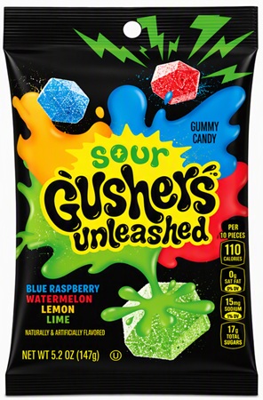 GUSHERS UNLEASHED SOUR PEG 5.12OZ**AVAILABLE - 01/2027**