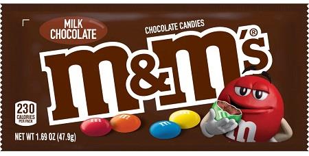 M&M'S MILK CHOCOLATE 1.69OZ