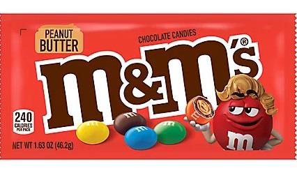 M&M'S PEANUT BUTTER 1.63OZ