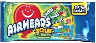 AIRHEADS SOUR 5 PACK 2.75OZ
