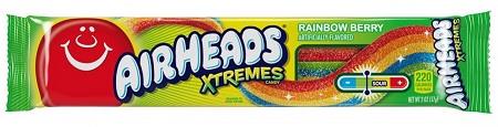 AIRHEADS EXTREMES SOUR BELTS RAINBOW BERRY 2OZ**$2.00 OFF PER BOX**