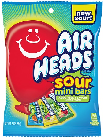 AIRHEADS SOUR MINI BARS PEG 3OZ