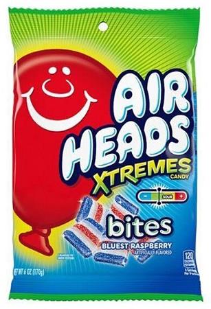 AIRHEAD EXT BITES 6OZ PEG BLUEST RASP.