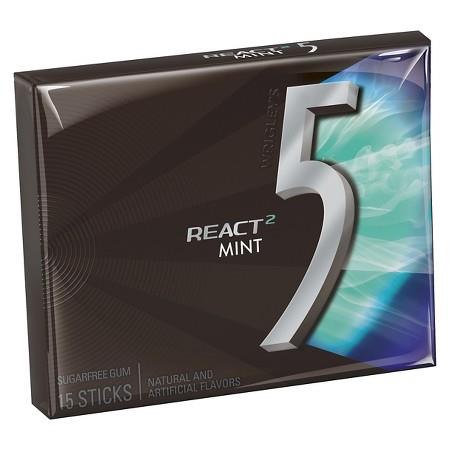 5 PTY PK REACT 2 MINT 10CT(15 STICK)