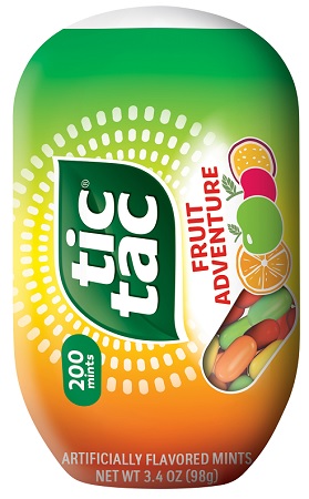 TIC TAC (BOTTLE PACK) FRUIT 3.4OZ**AVAILABLE BY SPECIAL ORDER AND EMAIL ONLY, ALLOW 21 DAYS LEADTIME