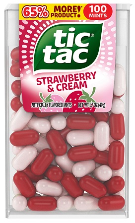 TIC-TAC (100PC.) STRAWBERRY & CREAM 1.7oz