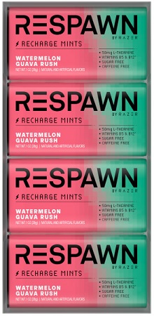RESPAWN WATERMELON GUAVA RUSH SUGARFREE MINT (CAFFEINE FREE)