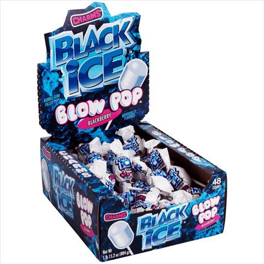 CHARMS BLOW POP BLACK ICE $.25 .65OZ