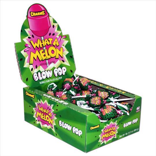 CHARMS BLOW POP WHAT-A-MELON $.25 .65OZ