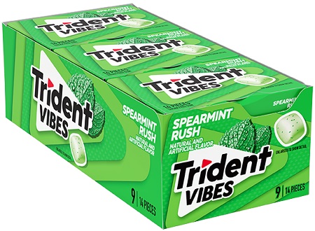 TRIDENT VIBES PACK SPEARMINT RUSH 14PC.