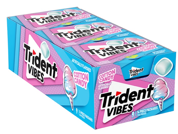TRIDENT VIBES PACK COTTON CANDY  14PC.**AVAILABLE - 3/2027**