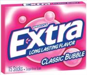 EXTRA PTY PK CLASSIC BUBBLE 10CT(15 STICK)