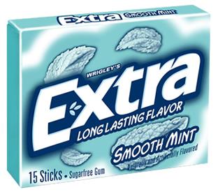 EXTRA PTY PK SMOOTH MINT 10CT(15 STICK)
