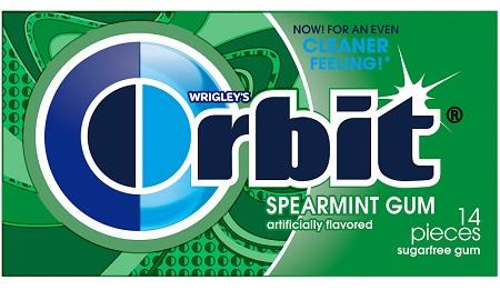 ORBIT GUM SPEARMINT 12CT(14 PIECE)