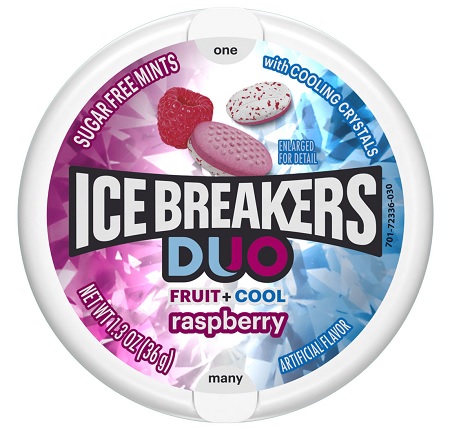 ICE BREAKERS TIN DUO RASPBERRY 8CT (1.3OZ)
