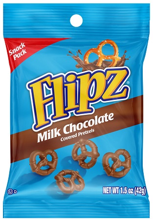 FLIPZ 1.5OZ MILK CHOC. PEG BAG