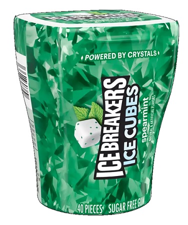 ICE BREAKERS CUBE SPEARMINT BTL (3.24OZ/40PC)
