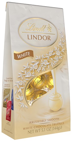 LINDOR 5.1OZ BAG WHITE           15% OFF PROMO**AVAILABLE BY SPECIAL ORDER AND EMAIL ONLY, ALLOW 21 DAYS LEADTIME**