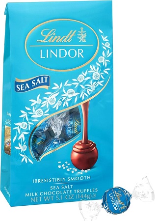 LINDOR 5.1OZ BAG SEA SALT           15% OFF PROMO**AVAILABLE BY SPECIAL ORDER AND EMAIL ONLY, ALLOW 21 DAYS LEADTIME**