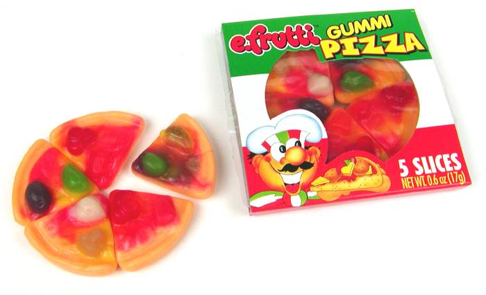 E.FRUTTI PIZZA GUMMI $.35 (.55OZ)