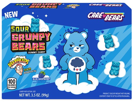 WARHEADS SOUR GRUMPY BEARS 3.5OZ BOX