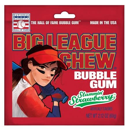 BIG LEAGUE CHEW STRAWBERRY 2.12OZ